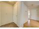 Entry way with laminate flooring, coat closet, and access to the main living areas at 6160 Rumrill St # 202, Las Vegas, NV 89113