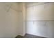 Spacious walk-in closet with wall-mounted metal rack shelving at 6160 Rumrill St # 202, Las Vegas, NV 89113