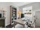 This office space features a built-in bookcase and ample natural light at 64 Lake Oasis St, Henderson, NV 89011