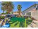View of backyard with artificial turf at 6616 Celeste Ave, Las Vegas, NV 89107