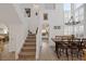 Inviting dining area showcasing high ceilings, large windows, and an open floor plan at 1246 Diamond Valley St, Henderson, NV 89052