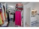 Spacious walk-in closet adjacent to bathroom features organized shelving and ample storage at 1246 Diamond Valley St, Henderson, NV 89052