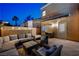 Cozy outdoor patio area with comfortable seating, ideal for entertaining and relaxing at 1968 Evening Glow Dr, Las Vegas, NV 89134