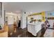 Modern kitchen featuring a large island with seating and ample counter space, perfect for cooking at 2150 Maple Heights Ct, Henderson, NV 89052