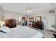 Bright primary bedroom with ensuite bathroom and backyard access at 2150 Maple Heights Ct, Henderson, NV 89052