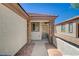 Inviting front entrance with stone accents, a security screen door, and easy access to the main house at 2508 Chasma Dr, Henderson, NV 89044