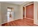 Stylish living room featuring wood floors and neutral tones at 3609 Blue Pimpernel Ave, North Las Vegas, NV 89081