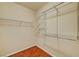 This walk-in closet features built-in shelving and provides ample storage space at 3609 Blue Pimpernel Ave, North Las Vegas, NV 89081