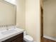 Bathroom with modern vanity, new sink, decorative mirror, and walk-in shower at 5340 N Campbell Rd, Las Vegas, NV 89149