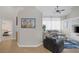 Stylish living room featuring modern furniture, neutral tones, and an open layout at 5512 Goldbrush St, Las Vegas, NV 89130