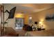Bright bedroom featuring a private balcony access, creating a tranquil retreat and providing serene views of the surroundings at 63 E Agate Ave # 202, Las Vegas, NV 89123