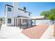 Backyard featuring a covered patio and a section for landscaping at 6524 Rain Forest Dr, Las Vegas, NV 89108