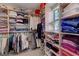 Well-organized walk-in closet with custom shelving and ample storage space at 68 Vista Del Mar St, Henderson, NV 89012