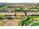 Aerial view of homes within a well-planned community, close to the golf course and lush landscaping at 693 Hagens Aly, Mesquite, NV 89027