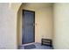 Inviting entryway featuring a sturdy security door, providing both curb appeal and peace of mind at 9864 Maspalomas St, Las Vegas, NV 89178