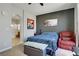 Bedroom with modern decor and comfortable seating at 9864 Maspalomas St, Las Vegas, NV 89178