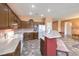 Bright kitchen with stainless appliances, ample cabinetry, and a breakfast bar at , Las Vegas, NV 89122