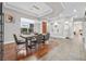 Well-lit dining room showcasing a modern table and stylish decor at 10325 Sweet Fennel Dr, Las Vegas, NV 89135