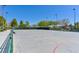 Outdoor roller hockey court with a smooth surface, fenced-in area and shaded by mature trees under a clear blue sky at 10325 Sweet Fennel Dr, Las Vegas, NV 89135