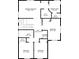 Second floor featuring primary bedroom, bathroom, two bedrooms, hall, bath and laundry at 10918 Avenzano St, Las Vegas, NV 89141