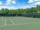 Enjoy a game of tennis on this well-maintained community court, surrounded by lush greenery at 11139 Zarod Rd, Las Vegas, NV 89135