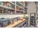 Walk-in pantry with ample shelving and storage space, perfect for organizing groceries at 12544 Claymore Highland Ave, Las Vegas, NV 89138