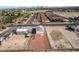 This is an aerial view of the property and neighborhood at 1608 June Ave, North Las Vegas, NV 89032