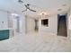 Open living area with marble floors and staircase at 248 Crystal Rose Ct, Las Vegas, NV 89106