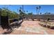 Enjoy outdoor living in this backyard with its brick pavers, inviting fire pit, and ample space for entertaining at 2965 Palma Vista Cir, Las Vegas, NV 89169