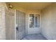Welcoming front entrance of a condo with security gate and window, providing both security and natural light at 4400 S Jones Blvd # 2007, Las Vegas, NV 89103