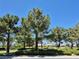 Beautiful community park with mature trees, well-maintained landscaping, and green lawns, offering a serene atmosphere at 4814 Regalo Bello St, Las Vegas, NV 89135