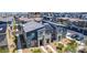 New construction showing a two-story home with an attached garage and solar panels at 527 Clearsable Ave, Henderson, NV 89044