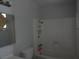 Functional bathroom features shower-tub combo and simple vanity setup at 5388 Swenson St # 26, Las Vegas, NV 89119