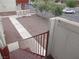 Upper-level view showcases a walkway and landscaped area in a complex at 5388 Swenson St # 26, Las Vegas, NV 89119