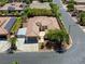 Expansive aerial view of a well-maintained single-story home with mature landscaping and a gated driveway at 7286 Mount Kearsarge St, Las Vegas, NV 89131