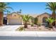 Charming single-story home with desert landscaping and palm trees in a sunny neighborhood at 7540 Flowing Stream Dr, Las Vegas, NV 89131