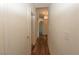 Hallway with multiple doors, featuring modern lighting at 851 Brahma Ln, Henderson, NV 89002
