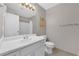 Bathroom featuring a single sink vanity and a shower with tub at 9957 Fine Fern St, Las Vegas, NV 89183