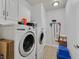 Bright laundry room equipped with new washer and dryer at 10205 Camborne Ave # 104, Las Vegas, NV 89144
