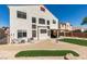 Spacious backyard with covered patio, gravel landscaping, and synthetic grass patches offers a modern design at 10952 Porto Foxi St, Las Vegas, NV 89141