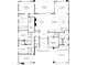 Detailed floor plan showcases a primary suite, open-concept living, flex room, and a two-car garage at 11106 Desert Heights Ave, Las Vegas, NV 89135