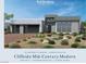Stunning mid-century modern home with desert landscaping, and a three-car garage at 11149 Desert Heights Ave, Las Vegas, NV 89135