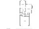 Downstairs floor plan featuring dining area, kitchen, living room, and garage at 1711 Ember Glow Cir, Las Vegas, NV 89119