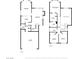 Detailed floor plan of the home showcasing the layout of both floors, including bedrooms, bathrooms, and living spaces at 1711 Ember Glow Cir, Las Vegas, NV 89119