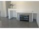 Living room with fireplace, mantel, and tiled flooring at 2406 Pebble Springs Ct, Henderson, NV 89074