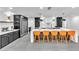 Bright kitchen with a large center island and stylish counter seating at 3189 Montecito Dr, Las Vegas, NV 89120