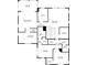 Upstairs floor plan of a home that shows a primary bedroom with a balcony, two bedrooms, and a Gathering room at 342 Molinetto St, Las Vegas, NV 89138