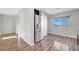 Open dining area with stainless steel refrigerator and beautiful mountain views at 3908 Total Eclipse St, Las Vegas, NV 89129