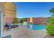 Relaxing backyard pool and lounging area offers the perfect outdoor retreat at 3908 Total Eclipse St, Las Vegas, NV 89129