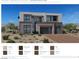 Exterior view of a modern Suncrest Mid-Century home featuring neutral color design elements at 4853 Shady Ridge Dr, Las Vegas, NV 89135